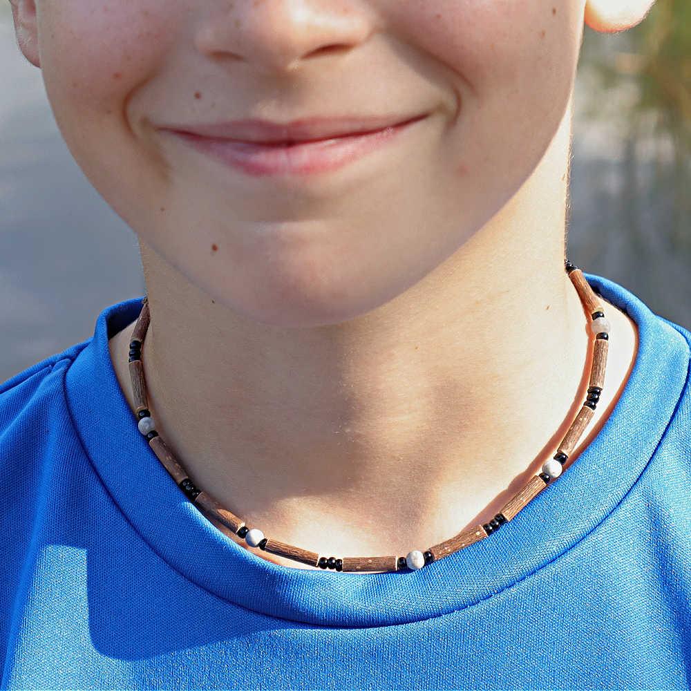 E18 | Hazel wood & Picasso jasper