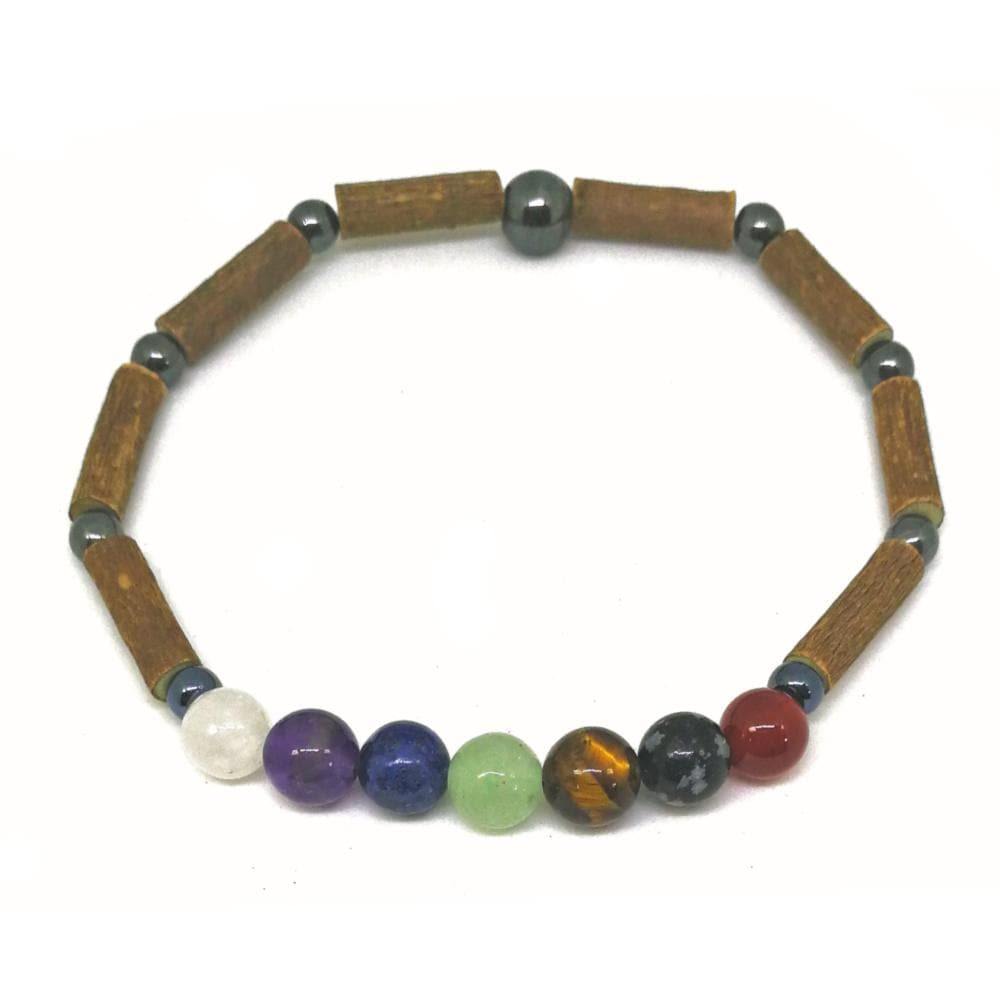 S51 | Hazel wood, chakra stones & hematite