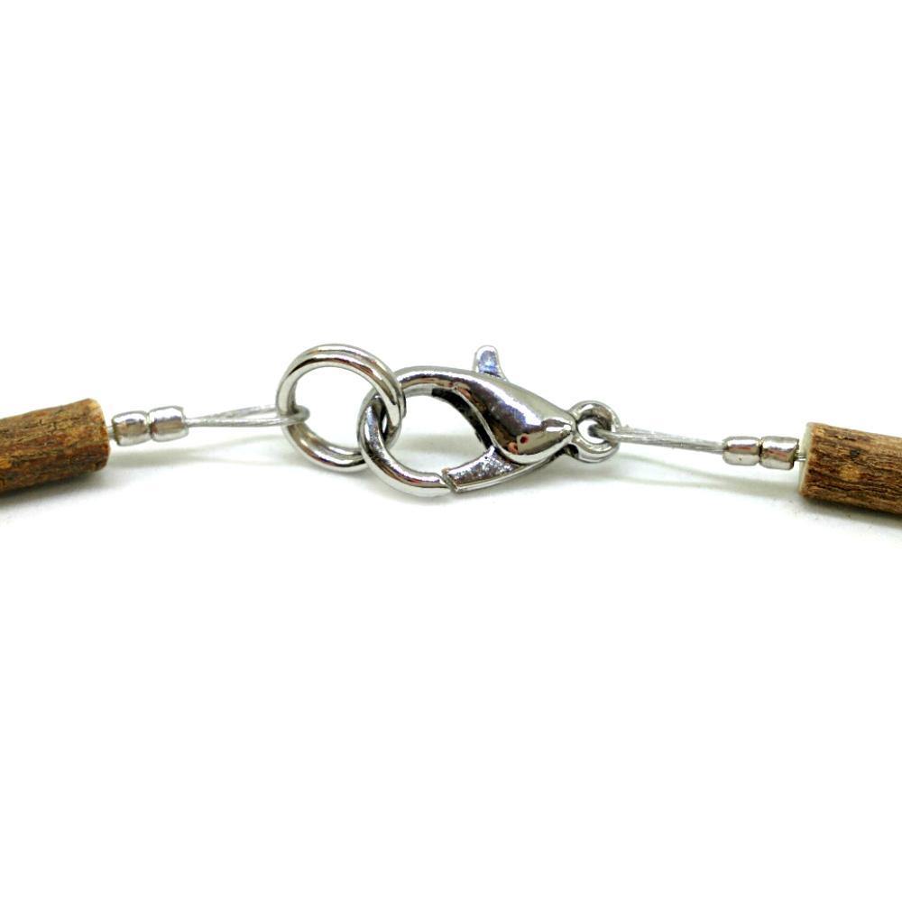 E12 | Hazel wood, hematite & lava stones