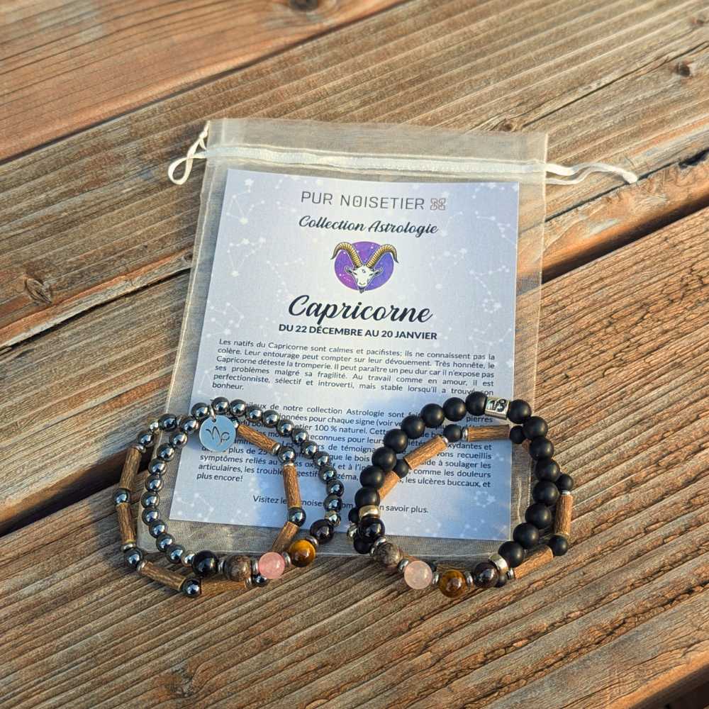 H10 | CAPRICORN 6 mm Hematite Bracelet Duo