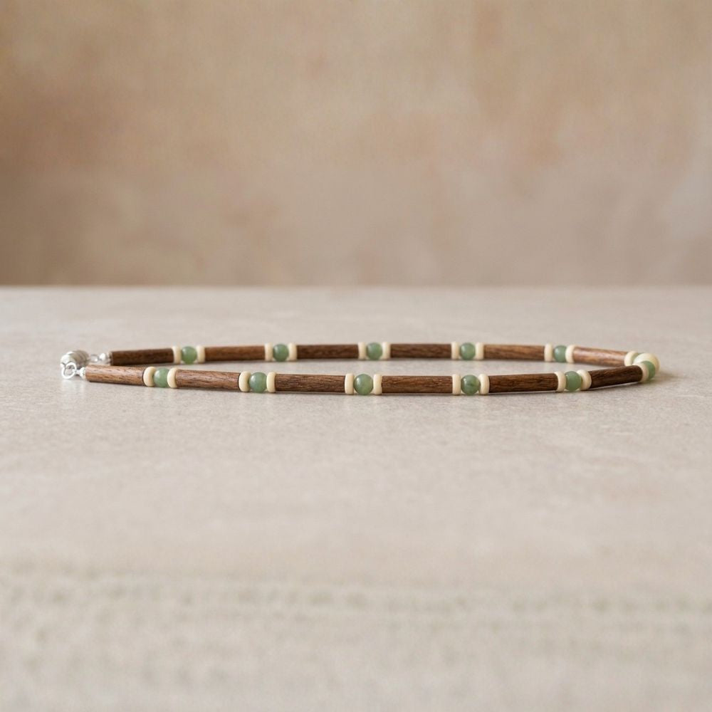B09 | Bois de noisetier et aventurine verte