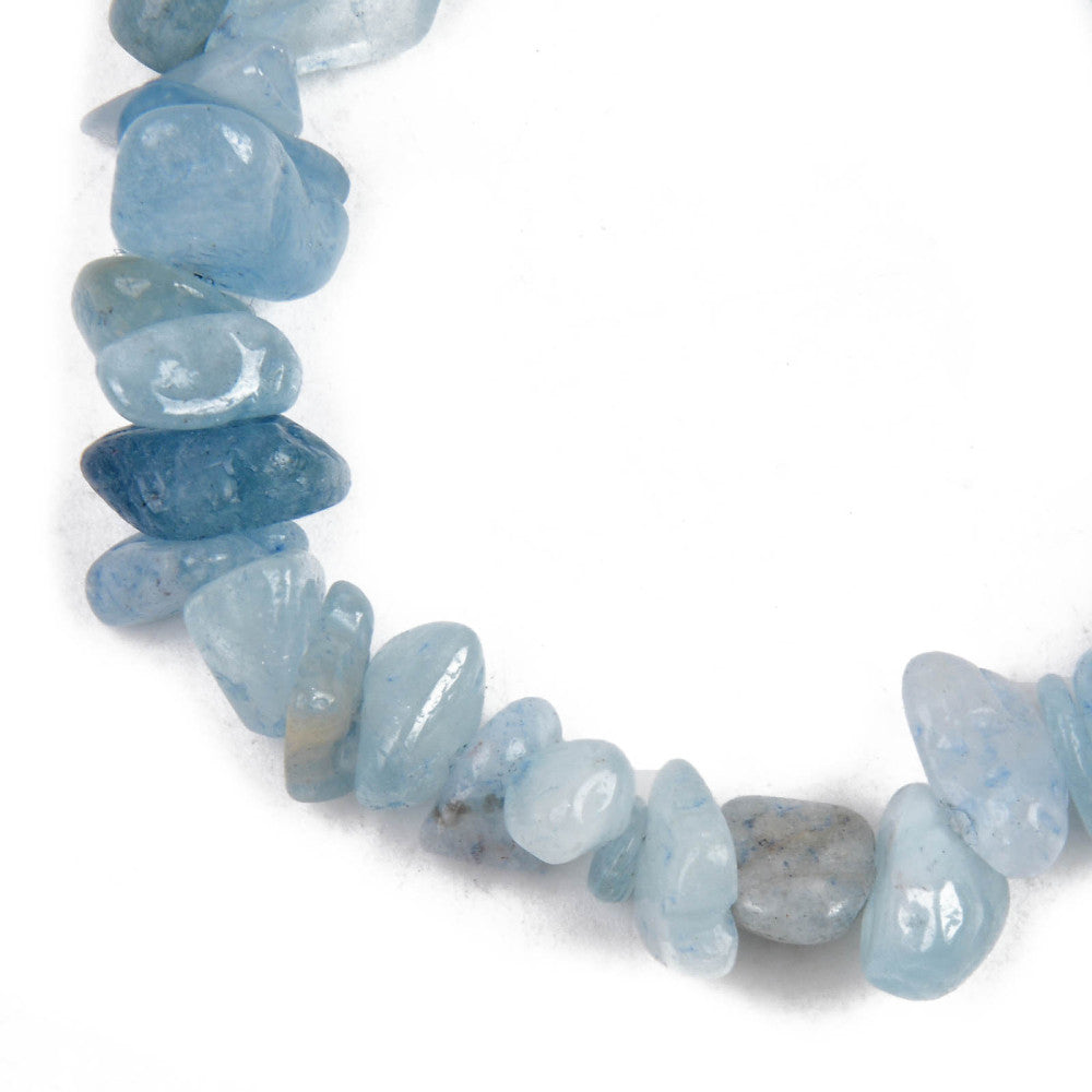 S87 | Aquamarine Natural Chip Stone Bracelet