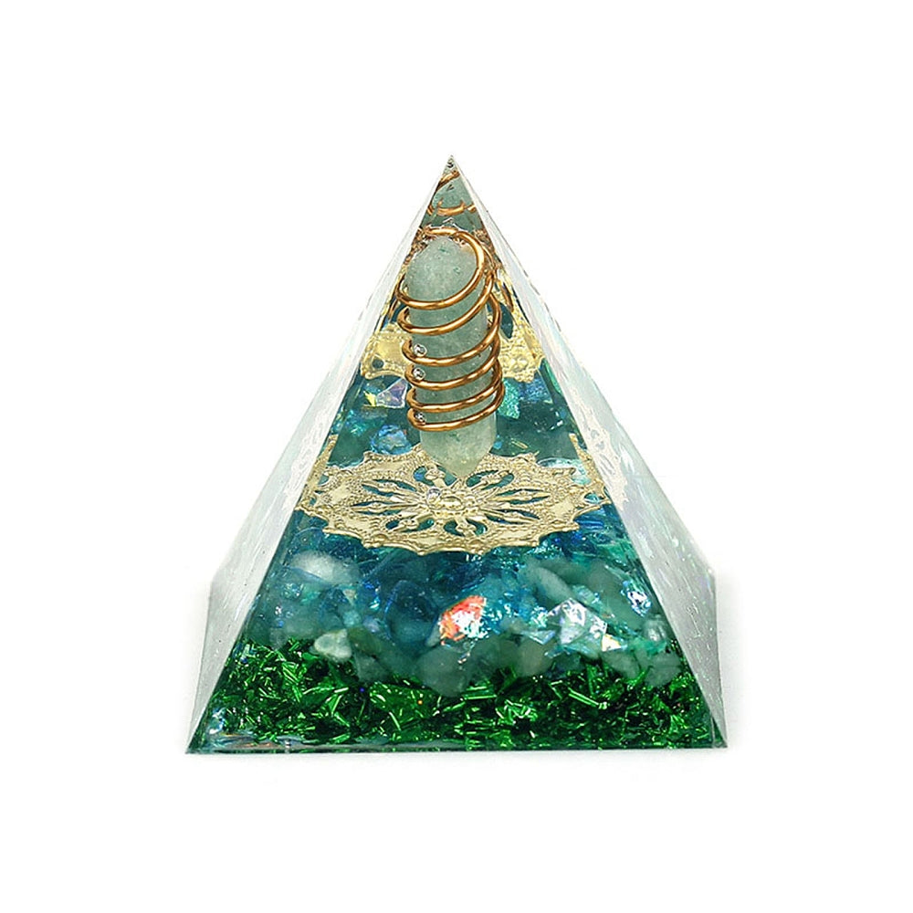 P07 | Green Aventurine Orgonite Pyramid