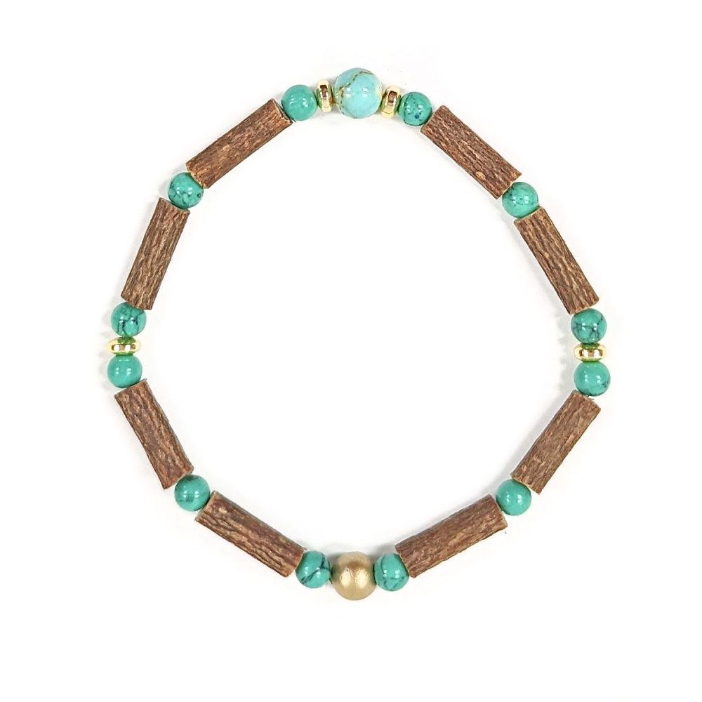 24 | Turquoise & Gold Cactus - Pur Noisetier | Pure Hazelwood