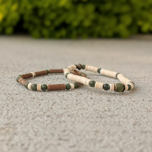 X32 | Green Jade Bracelets Duo