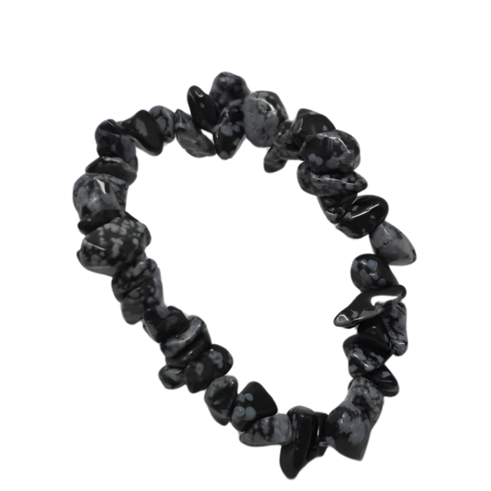 S94 | Obsidian Natural Chip Stone Bracelet