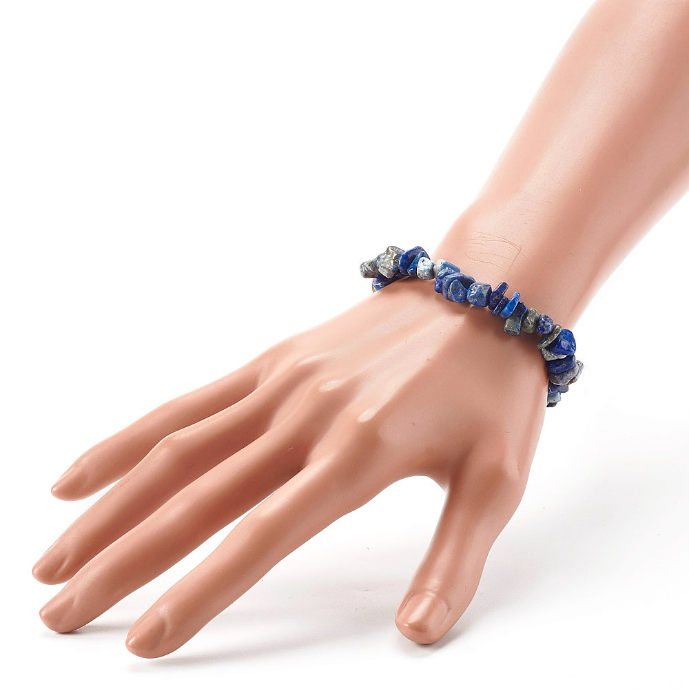 S83 | Bracelet chips de pierre lapis-lazuli