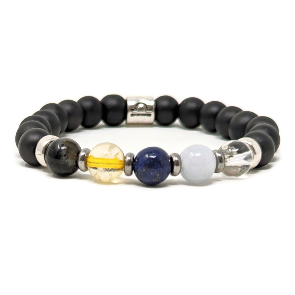 H07 | LIBRA 8 mm Black Bracelet Duo