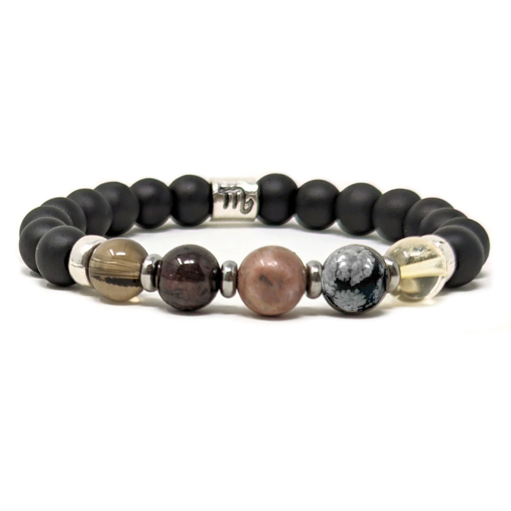 H08 | Duo de bracelets SCORPION 6 mm hématite