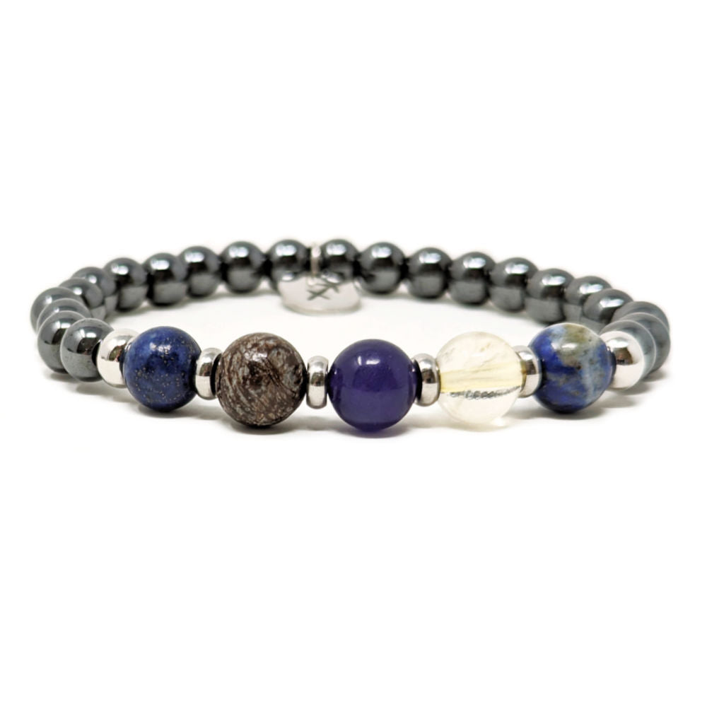 H09 | SAGITTARIUS 6 mm Hematite Bracelet Duo