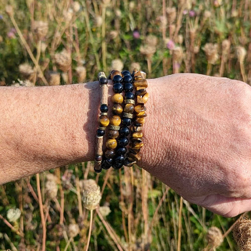 S89 | Tiger Eye Natural Chip Stone Bracelet