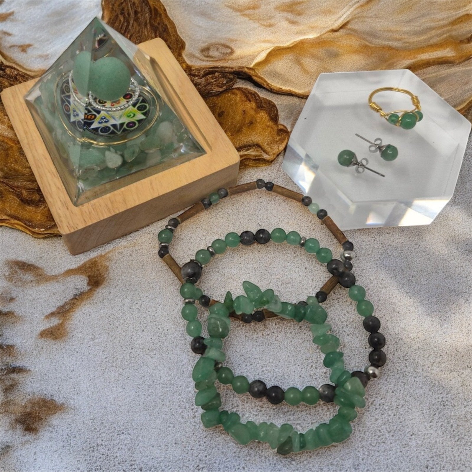 GS01 | Ensemble cadeau aventurine verte