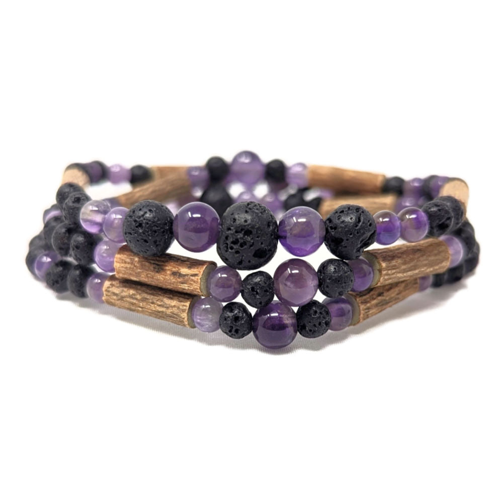 W54 | Hazel wood & amethyst diffuser