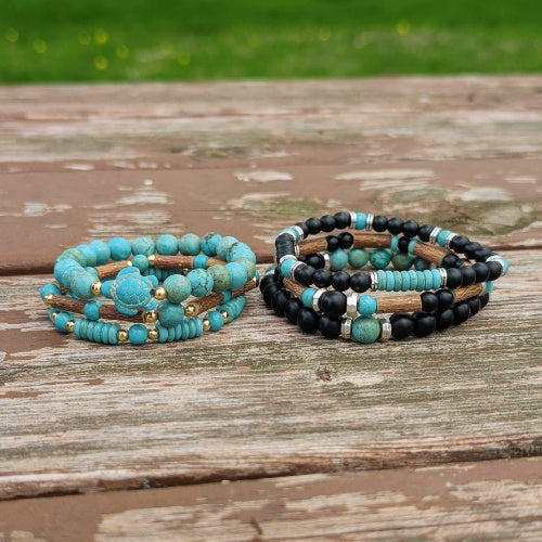 X30 | Turquoise Turtle Bracelet Trio