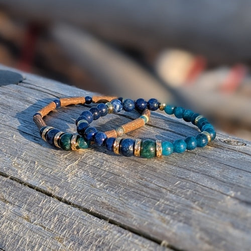 X47 | Lapis Lazuli & Apatite Bracelets