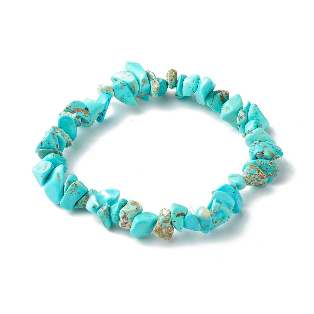 S92 | Turquoise Natural Chip Stone Bracelet