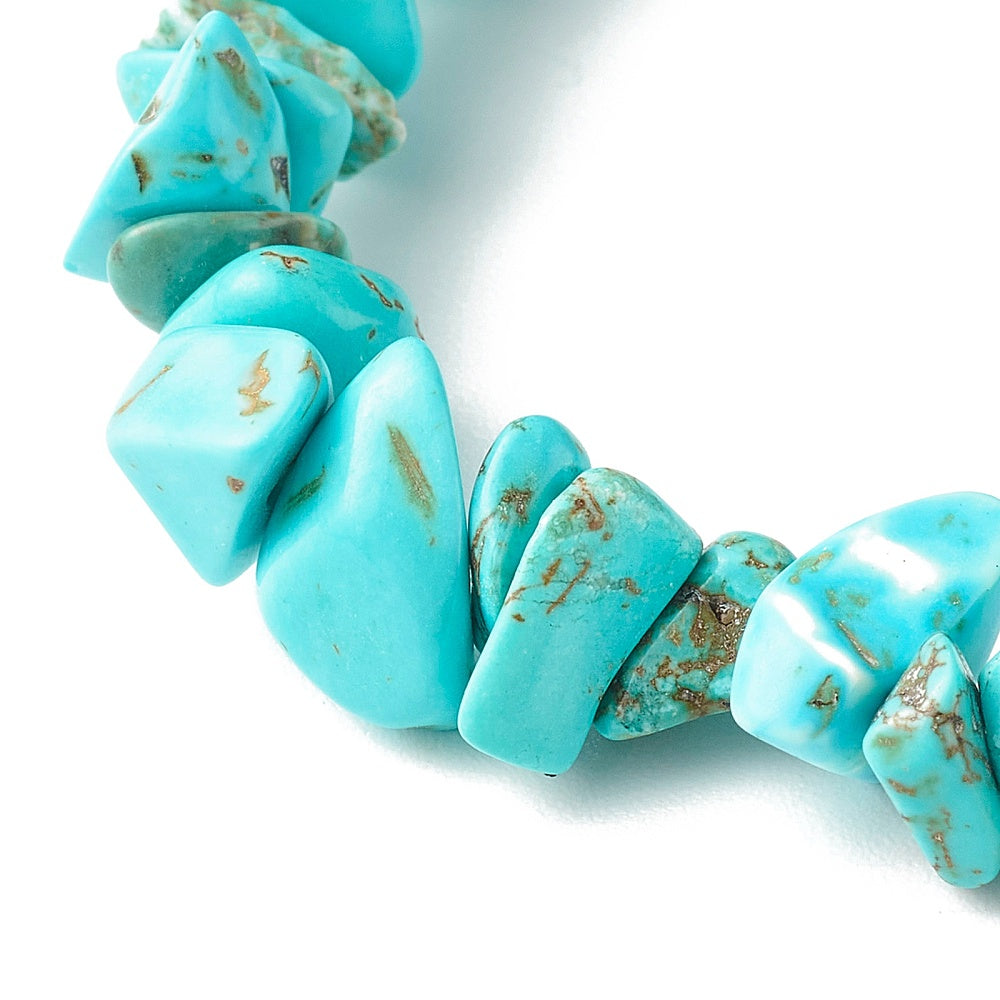 S92 | Bracelet chips de pierre turquoise