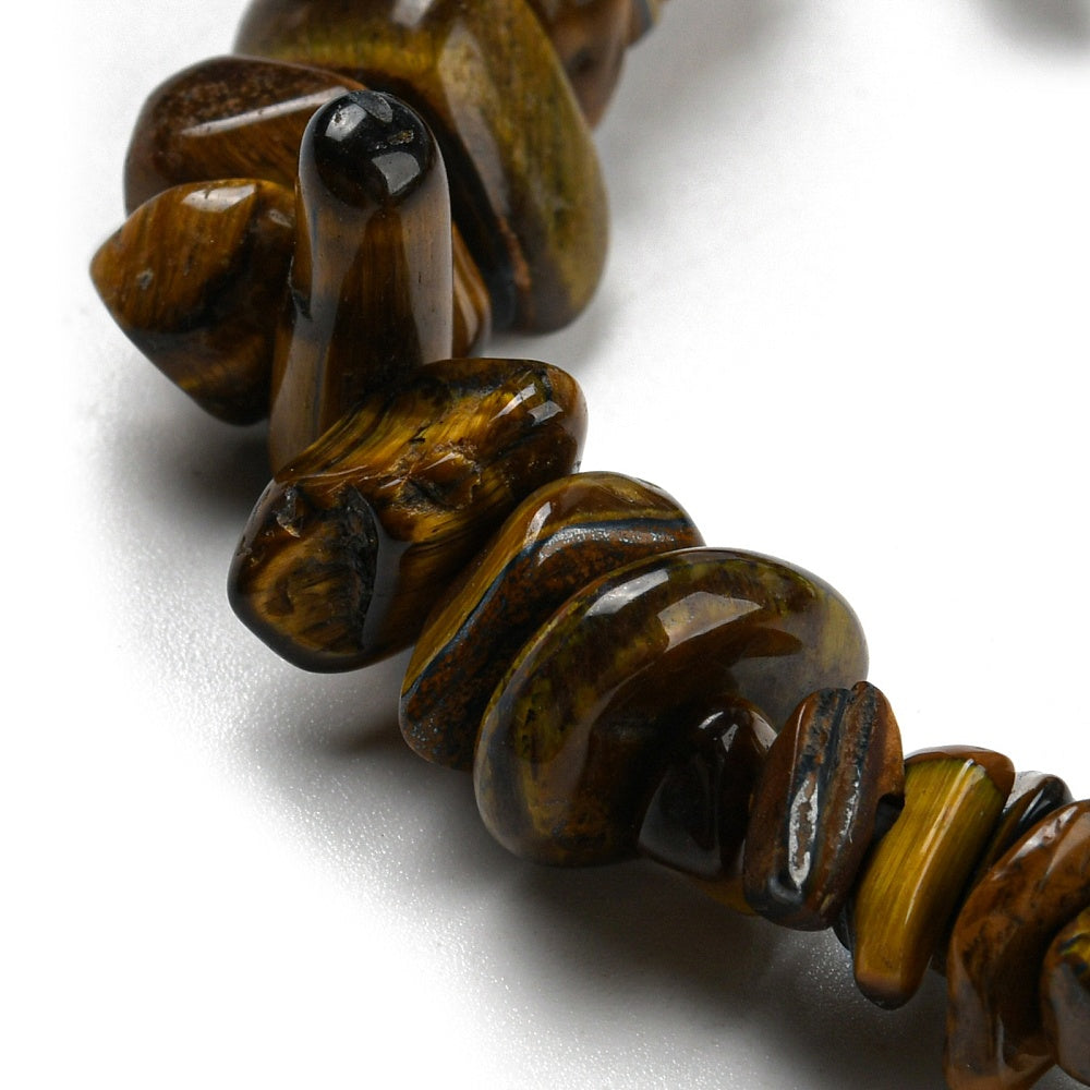 S89 | Tiger Eye Natural Chip Stone Bracelet