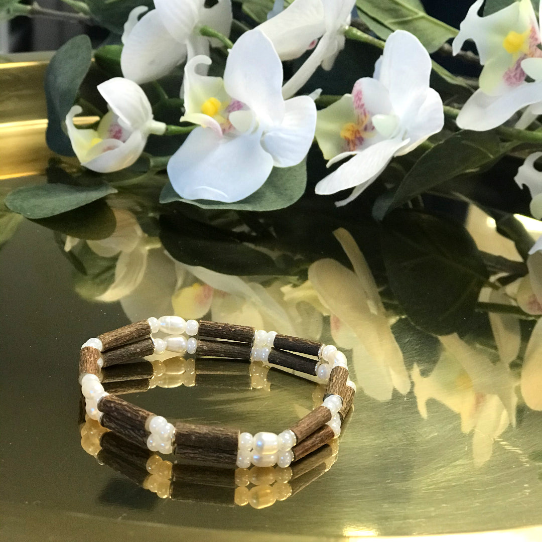 S38 | Bracelet avec perles d'eau douce