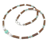 A09 | Hazel wood, turquoise & howlite - Pur Noisetier | Pure Hazelwood