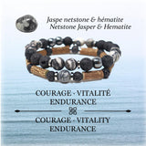 13 | Netstone Jasper & Hematite - Pur Noisetier | Pure Hazelwood
