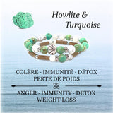 05 | Turquoise & Howlite - Pur Noisetier | Pure Hazelwood